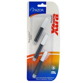 REPUESTO PARA MARCADOR AZOR TINTA DE ACEITE COLOR NEGRO PUNTA DE CINCEL 1 PAQUETE CON 3 PIEZAS