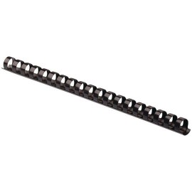 GUSANO DE PLASTICO FELLOWES DE 1/2 PULGADA PASO 90 HOJAS HASTA 90 HOJAS COLOR NEGRO 1 PAQUETE CON 25 PIEZAS