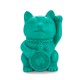 ORGANIZADOR DE ESCRITORIO JUSTO MUSTARD DE CERAMICA EN FORMA DE GATO CON 1 COMPARTIMIENTO