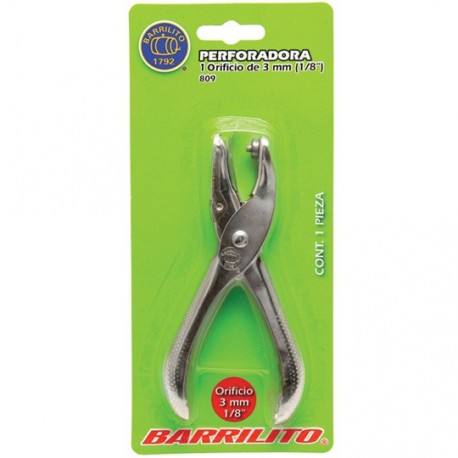 PERFORADORA BARRILITO 809 ORIFICIOS 1 DE METALICO 1 PIEZA