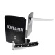 SUJETA LIBROS EN FORMA DE KATANA JUST MUSTARD DE METAL COLOR NEGRO