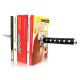 SUJETA LIBROS EN FORMA DE KATANA JUST MUSTARD DE METAL COLOR NEGRO