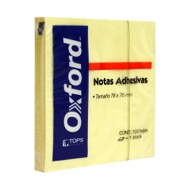 NOTA ADHESIVA REMOVIBLE ESSELTE 74759 COLOR AMARILLO FORMA CUADRADA 100 HOJAS