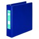CARPETA DE VINIL BASICA ARILLO EN O DE 2 PULGADAS COLOR AZUL ACCO CLEAR VIEW 1 PIEZA