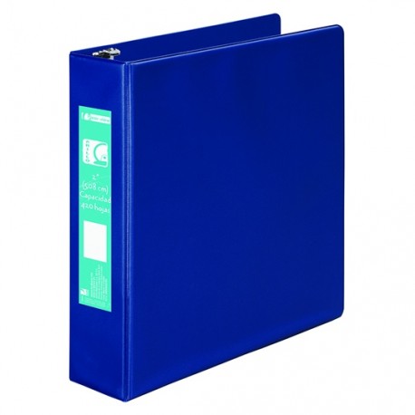 CARPETA DE VINIL BASICA ARILLO EN O DE 2 PULGADAS COLOR AZUL ACCO CLEAR VIEW 1 PIEZA