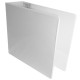 CARPETA DE VINIL PANORAMICA ARILLO EN D DE 2.5 PULGADAS COLOR BLANCA KINERA 9202BL 1 PIEZA
