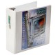 CARPETA DE VINIL PANORAMICA ARILLO EN O DE 3 PULGADAS COLOR BLANCA KINERA 9301BL 1 PIEZA