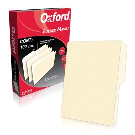 FOLDER DE PAPEL TAMAÑO CARTA TOPS PRODUCTS PENDAFLEX M750CRE TIPO 1/2 CEJA COLOR CREMA 1 PQ C/100 PZS