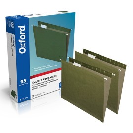 FOLDER DE PAPEL TAMAÑO CARTA TOPS PRODUCTS PENDAFLEX 91525 TIPO COLGANTE COLOR VERDE 1 PQ C/25 PZS