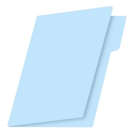 Fólder tamaño carta azul c/100