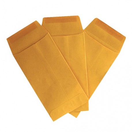 SOBRE BOLSA AMPAD 75008 DE PAPEL COLOR CREMA COIN SOLAPA ENGOMADA 1 PAQUETE CON 50 SOBRES