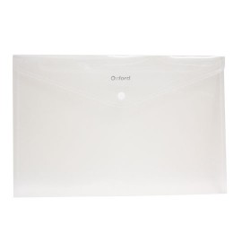 SOBRE BOLSA OXFORD F412B DE POLIPROPILENO COLOR BLANCO CARTA CON BROCHE 1 PIEZA