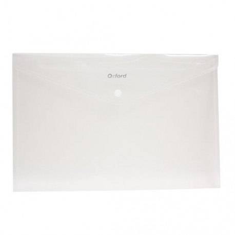 SOBRE BOLSA OXFORD F412B DE POLIPROPILENO COLOR BLANCO CARTA CON BROCHE 1 PIEZA