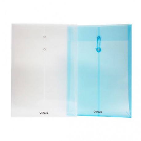 SOBRE BOLSA OXFORD F495 DE POLIPROPILENO COLOR SURTIDO OFICIO CON RONDANA 1 PIEZA