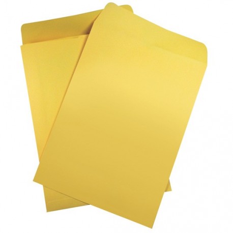 SOBRE BOLSA CANSA 1206CA8 DE PAPEL COLOR CREMA CARTA SOLAPA ENGOMADA 1 PAQUETE CON 50 SOBRES