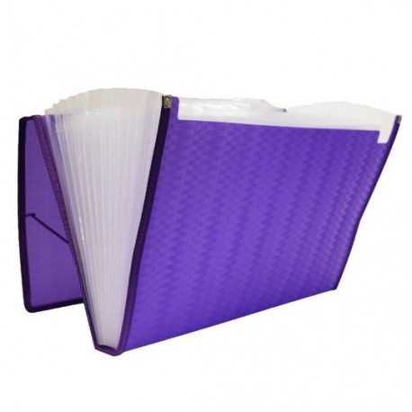 Archivo expandible oxford violeta