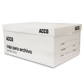 CAJA PARA ARCHIVO TAMAÑO OFICIO ACCO DE PLASTICO DE 38 X 50 X 26 CM 1 PIEZA