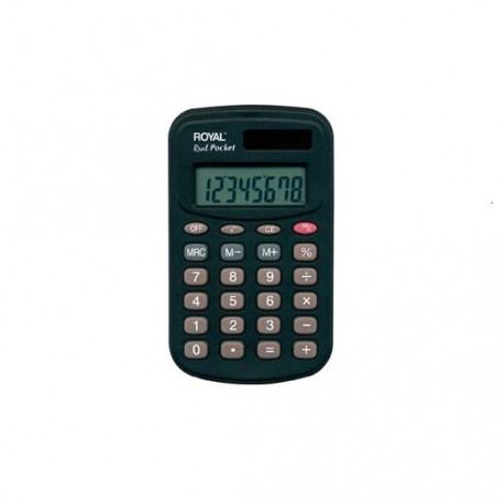 CALCULADORA MINI ROYAL REAL POCKET 8 DIGITOS