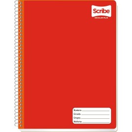 CUADERNO PROFESIONAL CUADRO CHICO SCRIBE S7972 DE 100 HOJAS PASTA SEMI RIGIDA TIPO METALICO 1 PIEZA