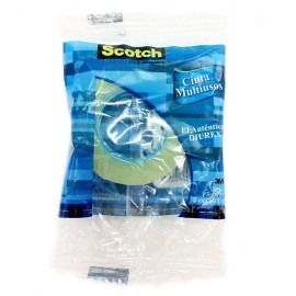 CINTA ADHESIVA DE POLIPROPILENO SCOTCH BOPP TRANSPARENTE DE 18 MM X 33 M 1 PZA