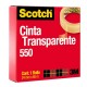 CINTA ADHESIVA CORTE FACIL SCOTCH 550 TRANSPARENTE DE 24 MM X 65 M 1 PZA