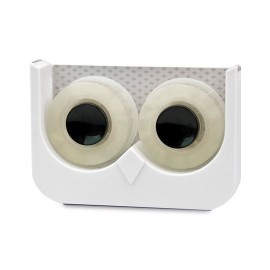 DESPACHADOR PARA CINTA CHICA M 16002 EN FORMA DE BUHO JUST MUSTARD DE PLASTICO 1 PZA