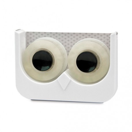 DESPACHADOR PARA CINTA CHICA M 16002 EN FORMA DE BUHO JUST MUSTARD DE PLASTICO 1 PZA