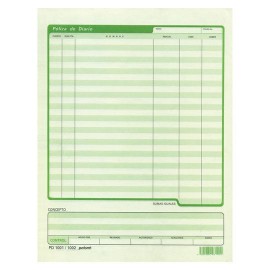 POLIZA DE DIARIO IRASAFORTEC PD1002 TAMAÑO CARTA 2 BLOCK CON 50 HOJAS