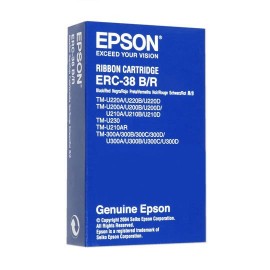 CINTA COLOR NEGRO EPSON ERC38BR PARA MINIPRINTER 1 PIEZA