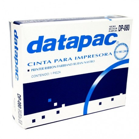 CINTA COLOR NEGRO DATAPAC DP-080 PARA ERC-30 1 PIEZA