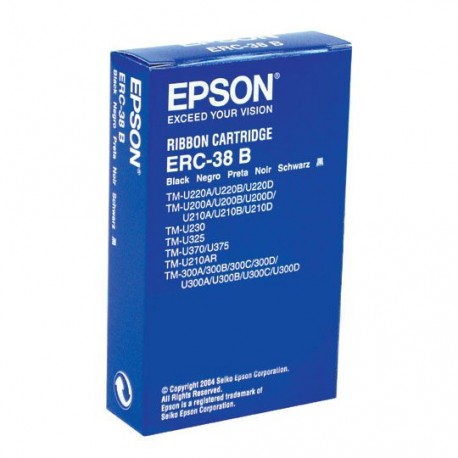 CINTA COLOR NEGRO EPSON ERC38B PARA MINIPRINTER 1 PIEZA