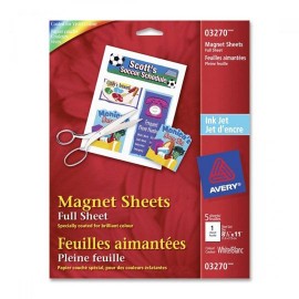 ETIQUETAS BLANCAS ACABADO MATE AVERY 03270 DE 21.5 X 27.94 CM 1 PAQUETE
