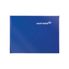 CUADERNO FORMA ITALIANA RAYA CON INDICE ESTRELLA DE 96 HOJAS PASTA DURA TIPO PEGADO 1 PIEZA
