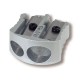 SACAPUNTAS MANUAL METAL 2 ORIFICIOS DESIGN MAPED , DE METAL 1 PIEZA