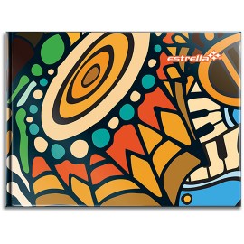 CUADERNO FORMA ITALIANA CUADRO CHICO ESTRELLA DE 96 HOJAS PASTA DURA TIPO COSIDO 1 PIEZA