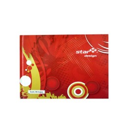 CUADERNO FORMA ITALIANA RAYA ESTRELLA DE 96 HOJAS PASTA DURA TIPO COSIDO 1 PIEZA