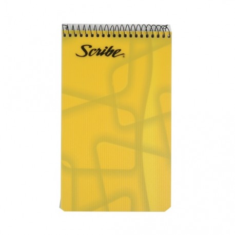 CUADERNO TAQUIGRAFIA LARGO RAYA SCRIBE DE 80 HOJAS PASTA PLASTICA TIPO ESPIRAL CONTINUO 1 PIEZA