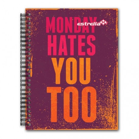 CUADERNO PROFESIONAL CUADRO GRANDE ESTRELLA DE 90 HOJAS PASTA DURA TIPO DOBLE 1 PIEZA