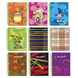 LIBRETA MINI BOOK RAYA ESTRELLA DE 80 HOJAS PASTA DURA TIPO DOBLE 1 PIEZA