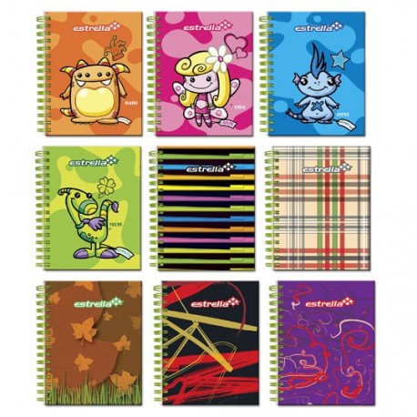 LIBRETA MINI BOOK RAYA ESTRELLA DE 80 HOJAS PASTA DURA TIPO DOBLE 1 PIEZA