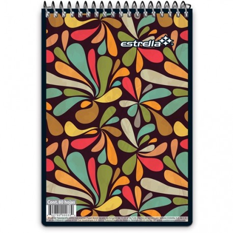 CUADERNO TAQUIGRAFIA CORTO RAYA ESTRELLA DE 80 HOJAS PASTA DURA TIPO METALICO 1 PIEZA