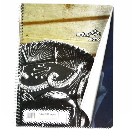 CUADERNO PROFESIONAL CUADRO CHICO ESTRELLA DE 100 HOJAS PASTA DURA TIPO METALICO 1 PIEZA