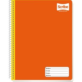 CUADERNO PROFESIONAL RAYA SCRIBE DE 100 HOJAS PASTA SEMI RIGIDA TIPO METALICO 1 PIEZA