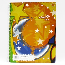 CUADERNO PROFESIONAL CUADRO GRANDE ESTRELLA DE 100 HOJAS PASTA DURA TIPO METALICO 1 PIEZA
