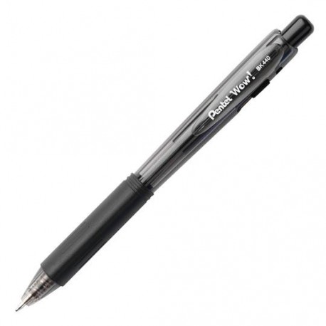 BOLIGRAFO PENTEL WOOW! BK404 COLOR NEGRO DE PUNTO MEDIANO 1.0 MM TIPO DE BARRIL TRIANGULAR 1 PIEZA