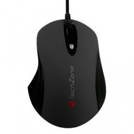MOUSE ALAMBRICO TECHZONE TZ16MOU01-ALA CONEXION USB COLOR NEGRO