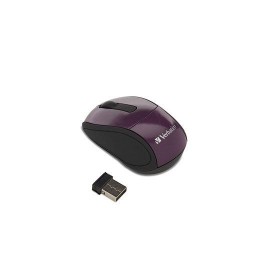 MOUSE MINI INALAMBRICO VERBATIM 97473 CONEXION USB COLOR MORADO