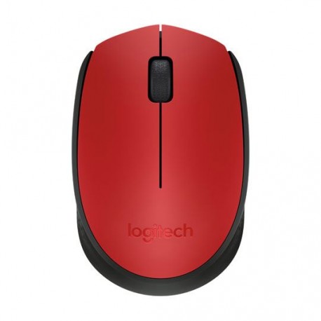 MOUSE INALAMBRICO LOGITECH M170 CONEXION USB COLOR ROJO