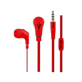 AUDIFONOS VORAGO EP103 TIPO IN-EAR ALAMBRICOS CONEXIÓN/MEDIDA 3.5 MM COLOR ROJO