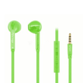 AUDIFONOS VORAGO EP201 TIPO IN-EAR ALAMBRICOS CONEXIÓN/MEDIDA 3.5 MM COLOR VERDE